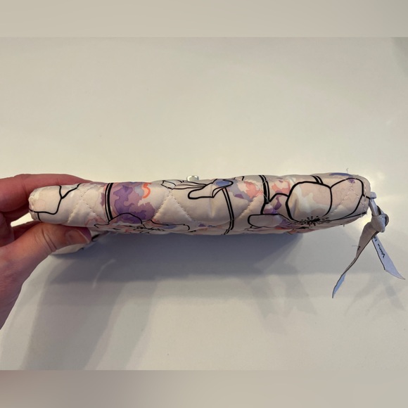 Women’s Vera Bradley floral wallet pink purple white gray - Picture 3 of 11